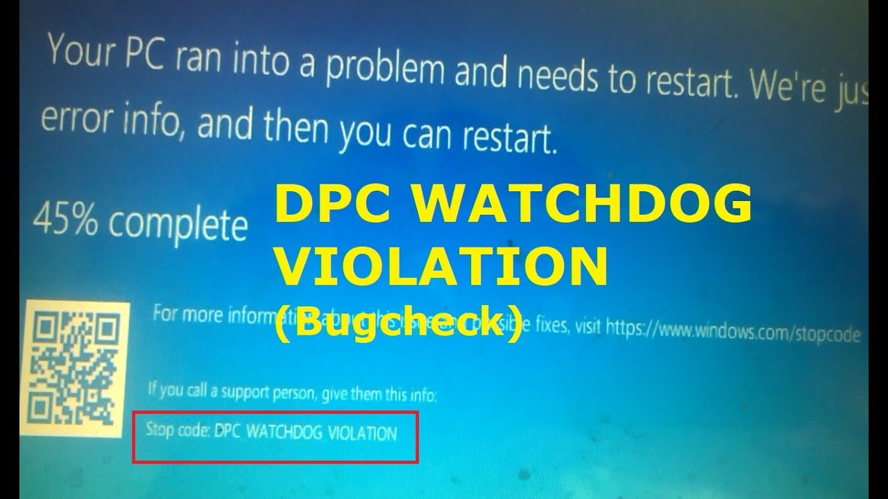 Dpc watchdog violation reddit